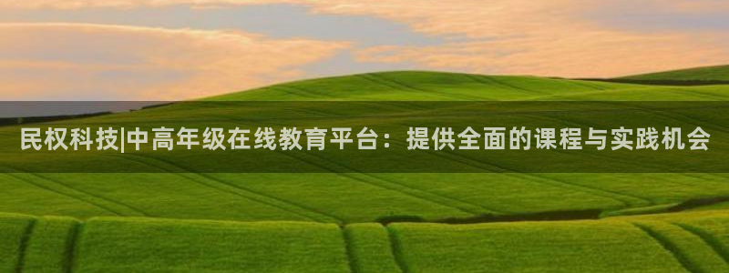 民权科技|中高年级在线教育平台：提供全面的课程与实践机会